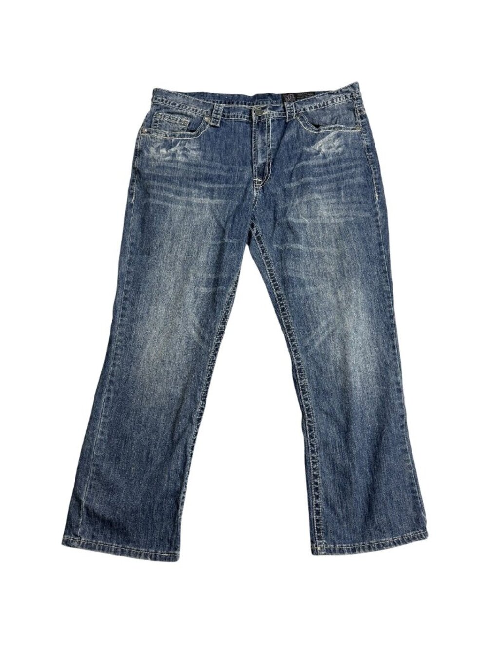 TK Axel Jeans Mens Size W38XL30 Blue Denim Relaxed Fit Straight Leg Mid Rise